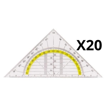 Image de Équerre géométrique 16 cm, les 20